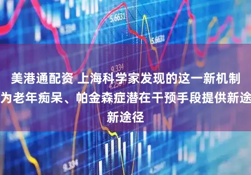 美港通配资 上海科学家发现的这一新机制，为老年痴呆、帕金森症潜在干预手段提供新途径