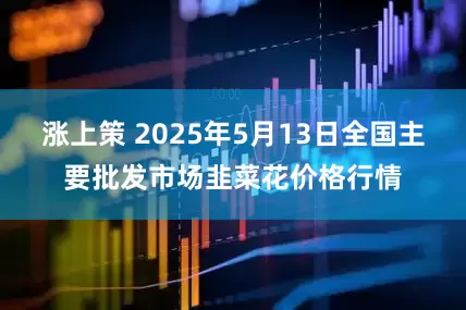 涨上策 2025年5月13日全国主要批发市场韭菜花价格行情