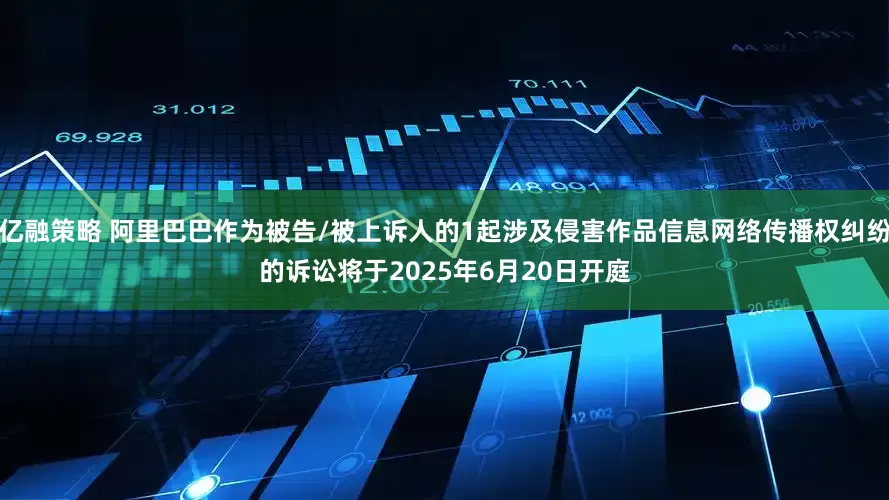 亿融策略 阿里巴巴作为被告/被上诉人的1起涉及侵害作品信息网络传播权纠纷的诉讼将于2025年6月20日开庭